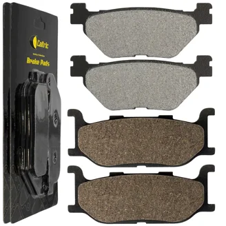 S SYUU Motorcycle Brake Pads - Semi-Metallic Front & Rear Set For Suzuki GS500 1996-2010, FA231F & FA063R Models