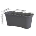 thumbnail image 3 of Tong Modern Ceramic For Indoor With Hole And Self Watering Design Finish Garden, 3 of 4