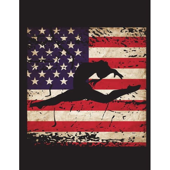 American Gymnastics Champion: Graph Paper for a Gymnast USA Flag 8.5x11 (Paperback)