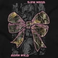 thumbnail image 4 of Born Wild Hunter Camouflage Bow Toddler Little Girl Graphic Tee Shirt Brisco Brands 12M, 4 of 5