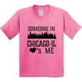 thumbnail image 3 of Inktastic Chicago Illinois Someone Loves Me Skyline Youth T-Shirt, 3 of 5