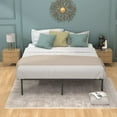 thumbnail image 3 of FDW Bed Frame Metal Platform Bed Frame 18 Inch High Mattress Foundation No Box Spring Needed Heavy Duty Steel Slat Noise-Free Easy Assembly Under-Bed Storage,King, 3 of 7