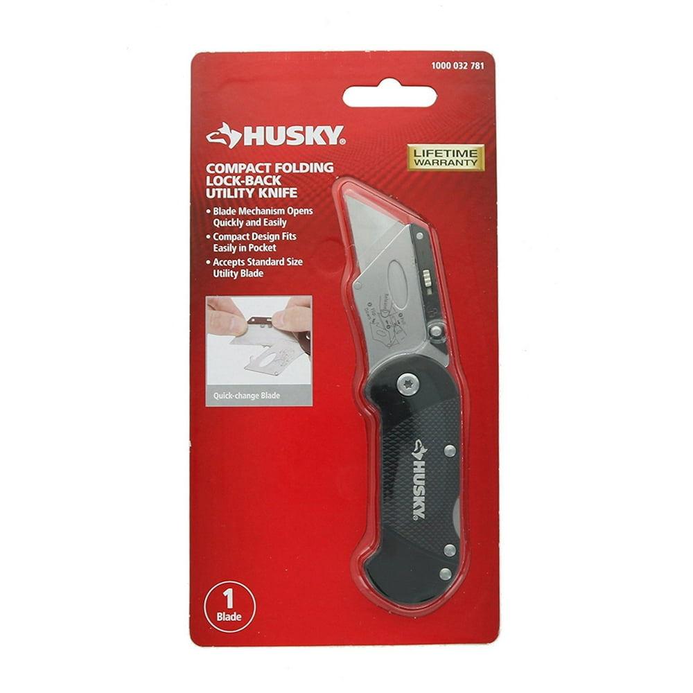 2.4 in. Compact Folding LockBack Utility Knife (Assorted Colors