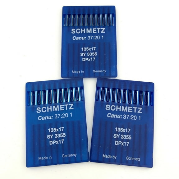 30 Pk. Schmetz 135X17 DPX17 Industrial Walking Foot Sewing Machine Needles Size 22 (Metric Size 140)