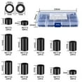 thumbnail image 2 of 320 Piezas Espaciadores de Tornillos Salida EléCtrica, Kit Surtido Redondos Nailon Negro, PláStico Sin Rosca, 2 of 5