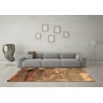 thumbnail image 3 of Ahgly Company Indoor Square Oriental Brown Industrial Area Rugs, 4' Square, 3 of 4