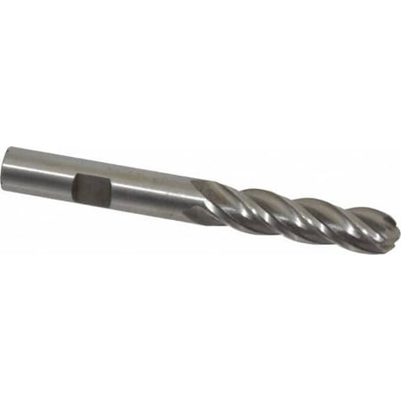 

Value Collection 3/8 Diam 1-1/2 LOC 4 Flute High Speed Steel Ball End Mill