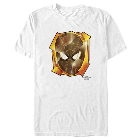 Men's Marvel Spider-Man: No Way Home Golden Mask Graphic Tee White Large