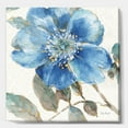 thumbnail image 1 of Designart ' Indigold Watercolor Flower I ' Farmhouse Framed Canvas, 1 of 3