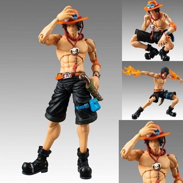 17cm One Piece Anime Action Figures Straw Hat Monkey D Luffy Variable ...