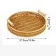 thumbnail image 3 of Amzcrzy Caja De Almacenamiento De Adornos Platos De Frutas De Ratán De Imitación Canasta De Pan Japonesa Tejida A Mano Canasta De Bollos Al Vapor Canasta De Almacenamiento Para El Hogar De La Sala De, 3 of 5
