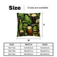 thumbnail image 5 of Saint Patrick's Day Set of 2 Velvet Throw Pillow Covers with Unique Patterns in 16x16, 18x18, 20x20 Inches for Throw Pillow Inserts for Various Occasions, 5 of 6