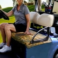 thumbnail image 3 of Renewold Golf Cart Seat Cover Soft Golf Cart Seat Towel Blanket Fits for EZGO Yamaha Club Cars and More 2-Seat Golf Cart, Highland Cow Sunflower, 3 of 5