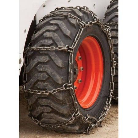 

Peerless Chain Company Heavy Duty 10-16.5 Square Link Skidsteer Tire Chains 4 Link Spacing