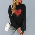 thumbnail image 6 of UTSJKR Valentines Sweatshirts for Women Cute Red Love Heart Graphic Pullover Tops Love Day Gift Shirt Long Sleeve Tees Black M, 6 of 6