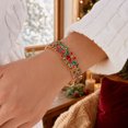 thumbnail image 2 of NICKSUN Christmas Enamel Stretch Bangle Bracelet for Women, Reindeer Candy Cane Gift Box Bell Statement Bracelet, Festive Xmas Holiday Costume Jewelry for Party Christmas Gift Stocking Stuffer, 2 of 7