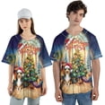 thumbnail image 4 of Merry Christmas Shetland Sheepdog Santa Hat Xmas Tree Winter Holiday All Over Print 3D Baseball Shirt Sheltie Dog Lover Gifts Softball Sport - 01013, 4 of 6