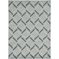 thumbnail image 2 of 5'x8' Grey Machine Woven UV Treated Herringbone Illusion Indoor Outdoor Area Rug, 2 of 2