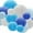 White/Blue/Dark Blue/Light Blue, variant on 16pcs Colorful Paper Lanterns for Christmas Decorations, Multi-Color Chinese or Japanese Hanging Paper Lanterns Decoration for Party, Classroom, Wedding, Home Decoration(Size of 4”, 6”, 8”, 10”)
