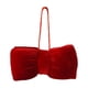 thumbnail image 2 of Adorno Navideño de Lazo de Terciopelo Rojo Vino, Grande, Decorativo, Colgante | Decoración para Árbol de Navidad | Adorno Festivo para Bodas | Elegante Regalo de Temporada, 2 of 6
