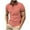 Hot Pink, variant on MIUOWANP Men's Short Sleeve Dressy Shirt Classic Print Simplicity Button Lapel Business Casual Striped Blouse Size L(8)Hot Pink