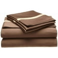 thumbnail image 1 of Collection d'Hôtel 300 Fils de Coton Ensemble de Draps Simple XL-Mocha/miel, 1 of 2