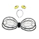 thumbnail image 3 of Diadema con alas de animal para mujer, accesorio ligero para cosplay y baile escénico. Negro, 3 of 9