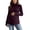 Purple, variant on Women Maternity Ribbed Turtleneck Top Long Sleeve Slim Fit Stretch Knit Pregnancy Base Layer Shirt for Autumn Winter S-XXL