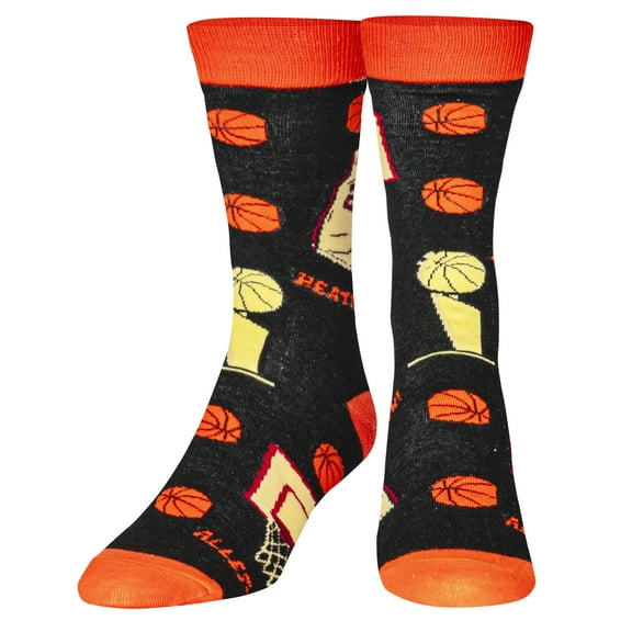 Crazy Socks Basketball Fun Print Novelty Crew Socks for Men