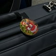 thumbnail image 5 of Christmas Holiday Santa's Home Visit Round Luggage ID Tag Card Suitcase Carry-On, 5 of 8