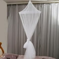 thumbnail image 6 of 1PCS Mosquito Nets, Insect Bug Protection Bed Canopy Elegant Lace Hanging Curtain, For Home Travel (White), 6 of 7