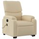 thumbnail image 5 of Sillón reclinable para masajes Electric Power Lift VidaXL, color crema, 5 of 9