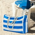 ZTTD Large Beach Bag for Women Canvas Beach Bag With Pocket Zipper Tote Travel Picnic Swim Pool