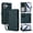 Darkgreen, variant on Dteck Wallet Crossbody Strap Case for iPhone 17,Magnetic Leather+TPU Card Slots Zipper Wallet Case Shockproof Kickstand Cover with Detachable Wrist Strap / Shoulder Strap,Orange