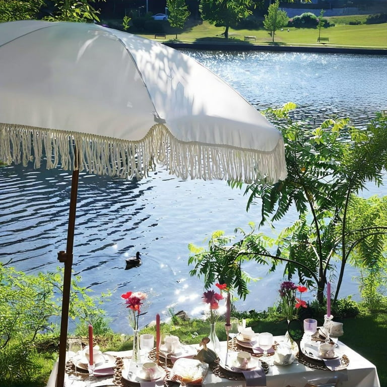 deluxe patio umbrellas vrienden 10' x 10' Umbrella w/ Lights