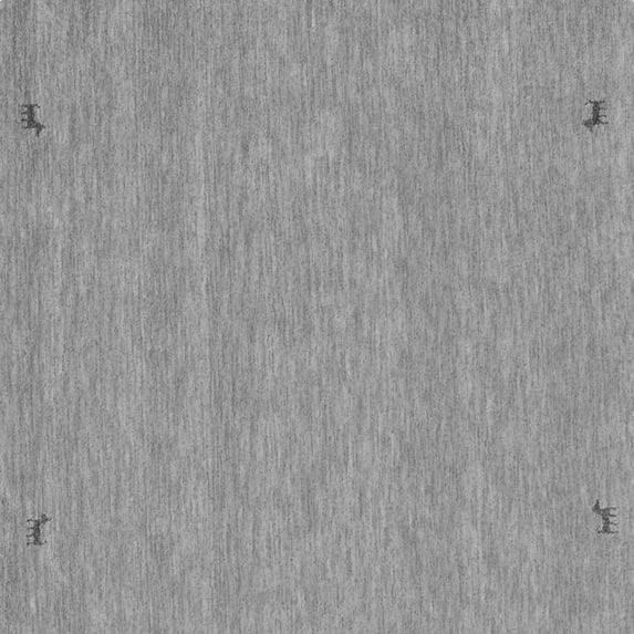 Ahgly Company Indoor Square Abstract Gray Contemporary Area Rugs, 7' Square