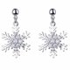 thumbnail image 1 of ColoMX 1 par de pendientes elegantes con forma de copo de nieve para mujer y niña, decoración de orejas, 1 of 8