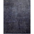 thumbnail image 4 of Hand-Knotted Wool Overdyed Contemporary Gray Area Rug 2' 7" x 8' 1", 4 of 9