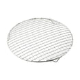 thumbnail image 2 of Grille de Barbecue Ronde 27cm en Acier Inoxydable avec Moustiquaire Charbon Électrique Gaz Extérieur, 2 of 9