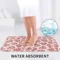 thumbnail image 6 of Bathroom Rugs Sets 3 Piece - Rose Gold Abstract Spots Absorbent Non Slip Bath Mats, U-Shape Toilet Lid Cover, Contour Mat, Soft Washable Shower Mats Bath Rug Mat for Bathroom Tub Toilet, 6 of 7