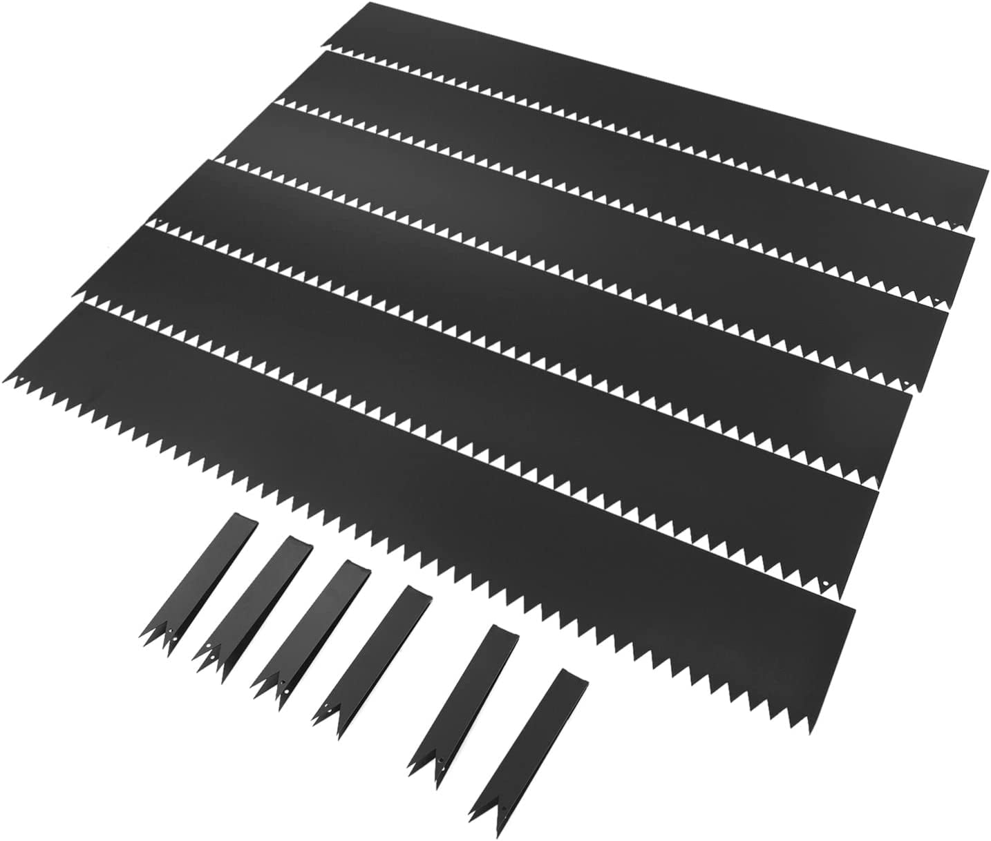 Miumaeov 6pcs Bendabable Landscape Edging Easy Installation Steel Garden Border 40" x6"