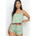 thumbnail image 6 of Ribbed Strappy Camisole & Shorts Ensemble, 6 of 11