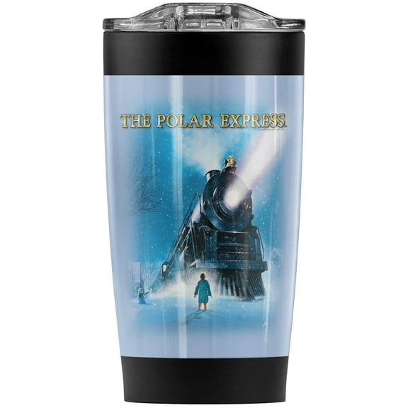 The Polar Express/Big Train Stainless Steel Tumbler 20 oz Coffee Travel Mug/Cup, Vacuum Insulated & Double Wall with Leakproof Sliding Lid | Great for Hot Drinks and Cold Beverages