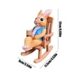 thumbnail image 4 of Outdoor Rocking Chair Resin Figurine For Garden Balcony Courtyard Landscaping Pot Decoration, 4 of 6