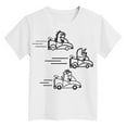 thumbnail image 4 of Gubotare Boys Shirts Toddler Baby Boys Short Sleeve Graphic T-Shirt Top Funny Letters Print Cotton Tee Sizes 5-6T (White,5-6 Years), 4 of 4