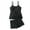 Black, variant on Vedolay One Shoulder Swimsuits For Women Women Twist High Waisted Bikini Push Up Two Piece Swimsuits,Black XXL