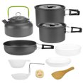 thumbnail image 2 of Camping Pan Pot Cookware Kit with Carry Bag for Picnic Backpacking Hiking, 2 of 7