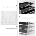thumbnail image 4 of Cosmetic Organizer Drawer – Clear Acrylic Makeup Storage with Lids, Space Saving Desk Organizer for Beauty Essentials, 4 of 5