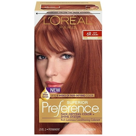 loreal permanent colour permanent colour feria preference pakcosmetics l oreal superior preference fade defying color shine system permanent light auburn 6r loreal permanent colour permanent colour feria preference pakcosmetics l oreal superior preference fade defying color shine system permanent light auburn 6r