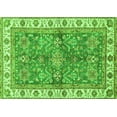 thumbnail image 1 of Ahgly Company Machine Washable Indoor Rectangle Oriental Green Traditional Area Rugs, 3' x 5', 1 of 4